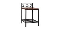 ΚΟΜΟΔΙΝΟ SUZIE HM388 ΑΠΟ ΜΕΤΑΛΛΟ ΚΑΙ ΞΥΛΟ 45x35x48-61Y εκ.