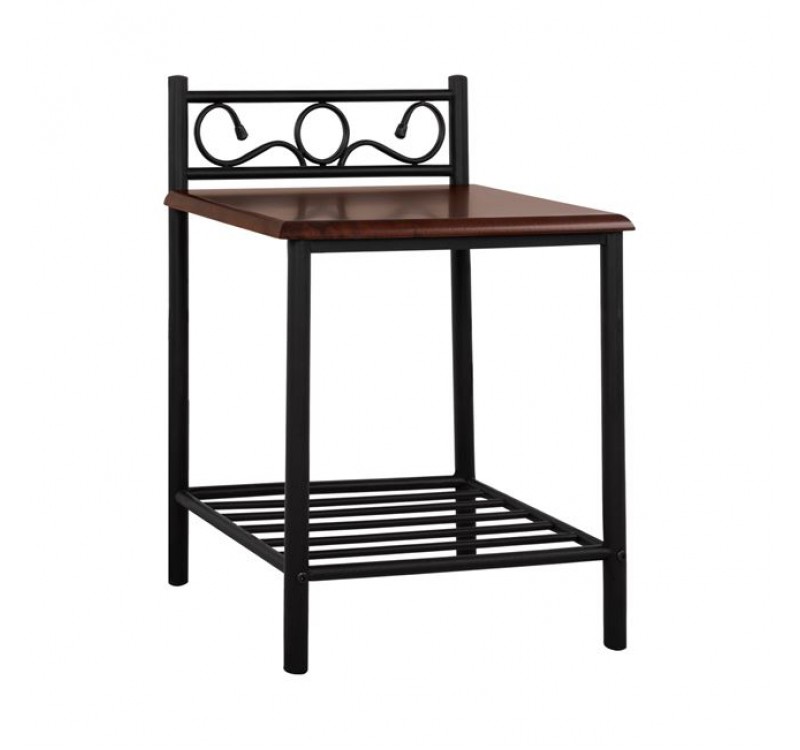 ΚΟΜΟΔΙΝΟ SUZIE HM388 ΑΠΟ ΜΕΤΑΛΛΟ ΚΑΙ ΞΥΛΟ 45x35x48-61Y εκ.