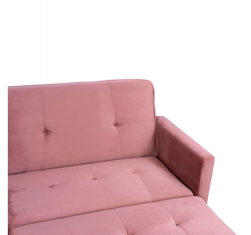 ΚΑΝΑΠΕΣ ΓΩΝΙΑ ΚΡΕΒΑΤΙ LIVIA ΒΕΛΟΥΔΟ ΣΑΠΙΟ ΜΗΛΟ ΜΕ ΥΠΟΠΟΔΙΟ 211X158X83Y εκ.HM3151.02