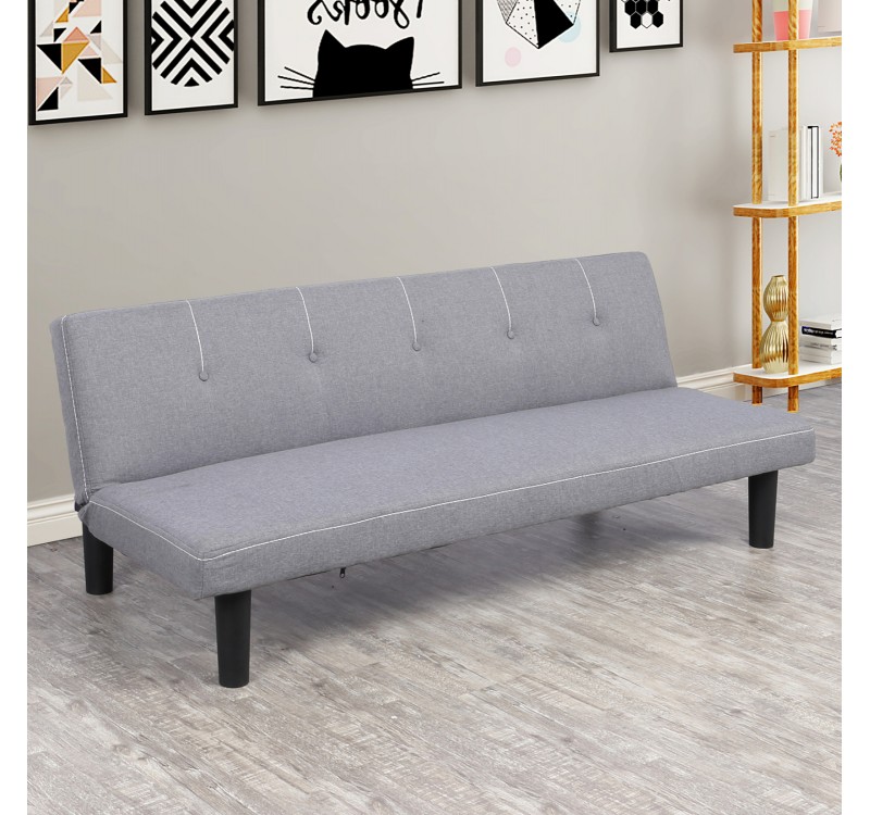 ΚΑΝΑΠΕΣ ΚΡΕΒΑΤΙ ETHAN ΣΕ ΓΚΡΙ ΧΡΩΜΑ HM3146.01 165x74x64 εκ.