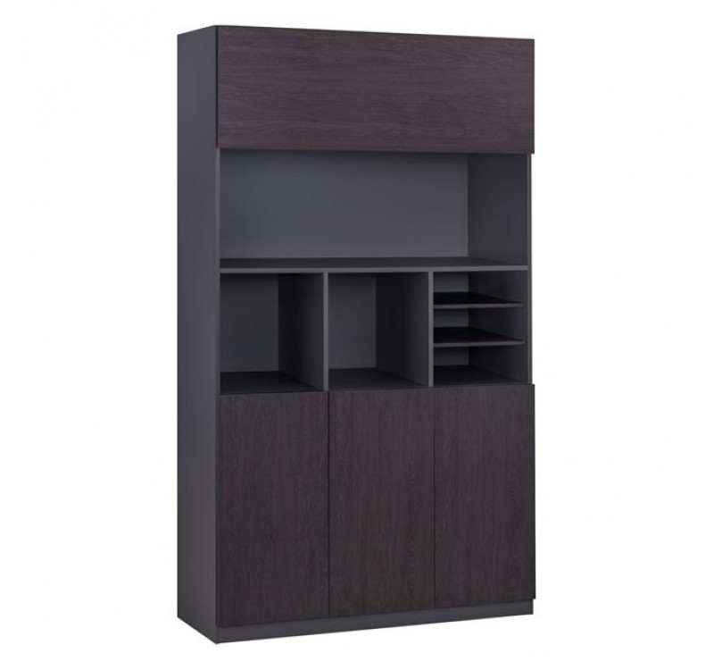 ΒΙΒΛΙΟΘΗΚΗ ΓΡΑΦΕΙΟΥ ΕΠΑΓΓΕΛΜΑΤΙΚΗ ROSEWOOD HM2088 120Χ40Χ200Υ εκ.