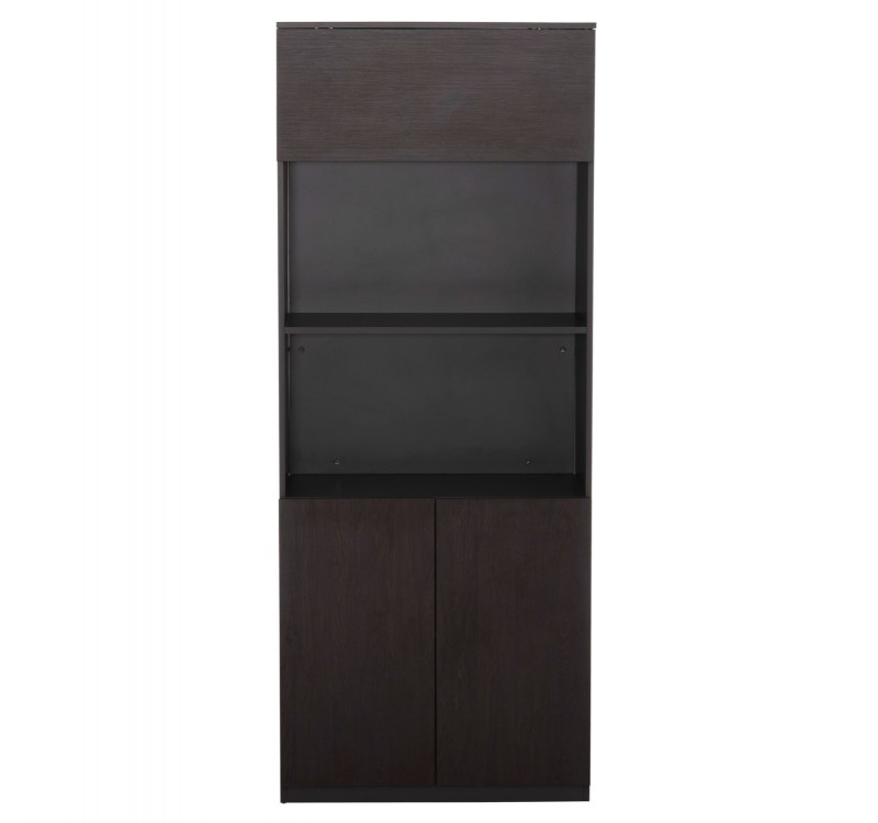 ΒΙΒΛΙΟΘΗΚΗ ΓΡΑΦΕΙΟΥ ΕΠΑΓΓΕΛΜΑΤΙΚΗ ROSEWOOD HM2089 ΜΕΛΑΜΙΝΗ ΓΚΡΙ-WENGE 80Χ40Χ200Υεκ.