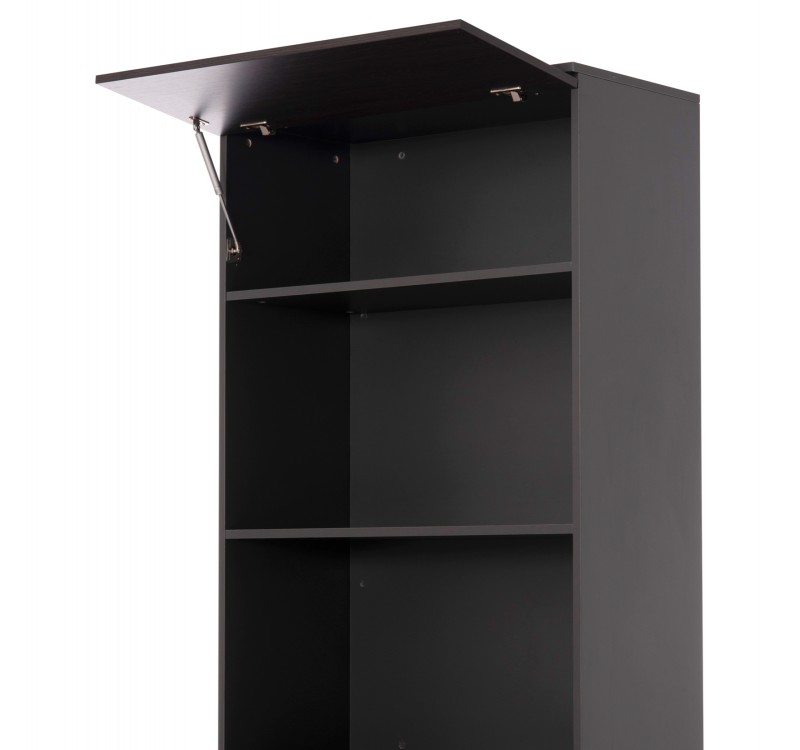 ΒΙΒΛΙΟΘΗΚΗ ΓΡΑΦΕΙΟΥ ΕΠΑΓΓΕΛΜΑΤΙΚΗ ROSEWOOD HM2089 ΜΕΛΑΜΙΝΗ ΓΚΡΙ-WENGE 80Χ40Χ200Υεκ.