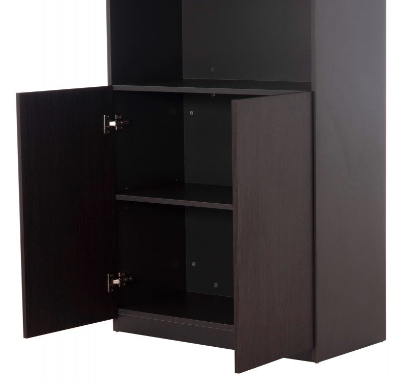 ΒΙΒΛΙΟΘΗΚΗ ΓΡΑΦΕΙΟΥ ΕΠΑΓΓΕΛΜΑΤΙΚΗ ROSEWOOD HM2089 ΜΕΛΑΜΙΝΗ ΓΚΡΙ-WENGE 80Χ40Χ200Υεκ.