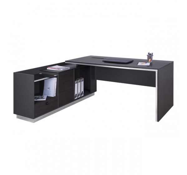 ΓΡΑΦΕΙΟ ΕΠΑΓΓΕΛΜΑΤΙΚΟ ΑΡΙΣΤΕΡΗ ΓΩΝΙΑ ROSEWOOD HM2086L 180X170X76Υ εκ.