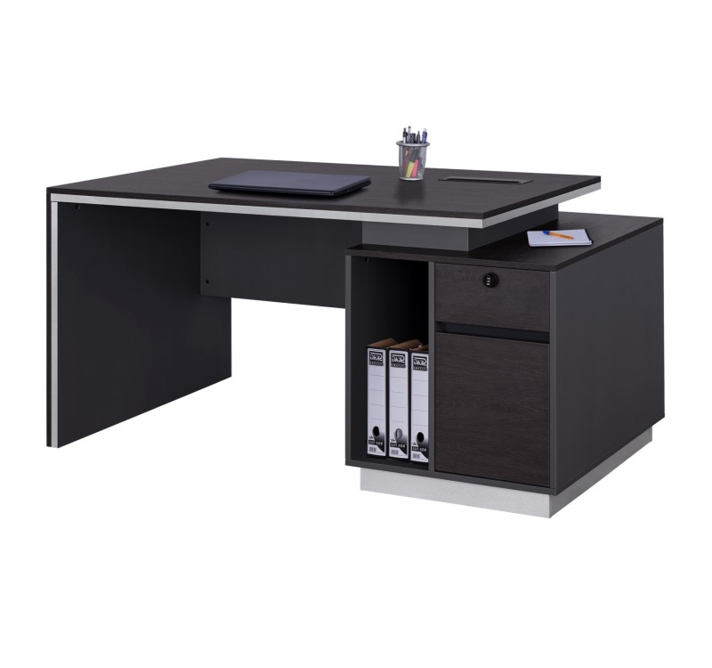 ΓΡΑΦΕΙΟ ΕΠΑΓΓΕΛΜΑΤΙΚΟ ΜΕ ΔΕΞΙΟ ΝΤΟΥΛΑΠΙ ROSEWOOD HM2087R 160X80X76Υ εκ.