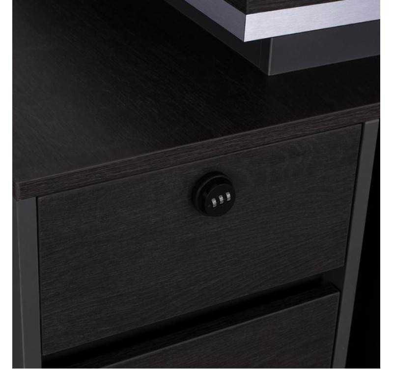 ΓΡΑΦΕΙΟ ΕΠΑΓΓΕΛΜΑΤΙΚΟ ΜΕ ΑΡΙΣΤΕΡΟ ΝΤΟΥΛΑΠΙ ROSEWOOD HM2087L 160X80X76Υ εκ.