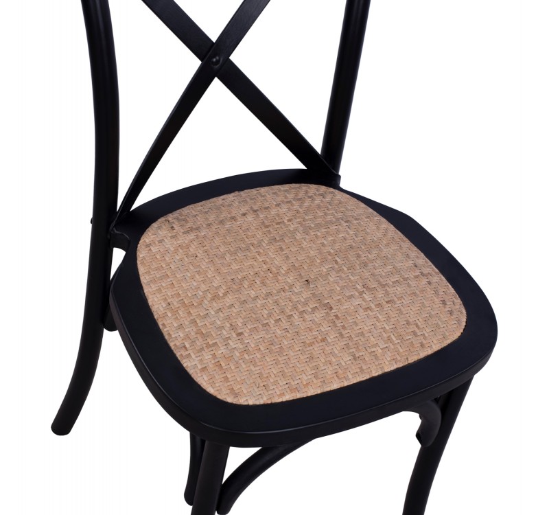 ΚΑΡΕΚΛΑ OWEN ΣΤΟΙΒΑΖΟΜΕΝΗ ΞΥΛΙΝΗ ΟΞΙΑ ΜΑΥΡΟ ΜΑΤ ΜΕ ΧΙΑΣΤΙ ΠΛΑΤΗ HM8575.02 45x55,5x90Yεκ