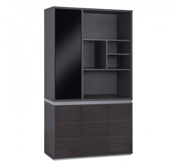 ΒΙΒΛΙΟΘΗΚΗ ΓΡΑΦΕΙΟΥ ΕΠΑΓΓΕΛΜΑΤΙΚΗ ROSEWOOD HM2091L 120Χ40Χ200Υ εκ.