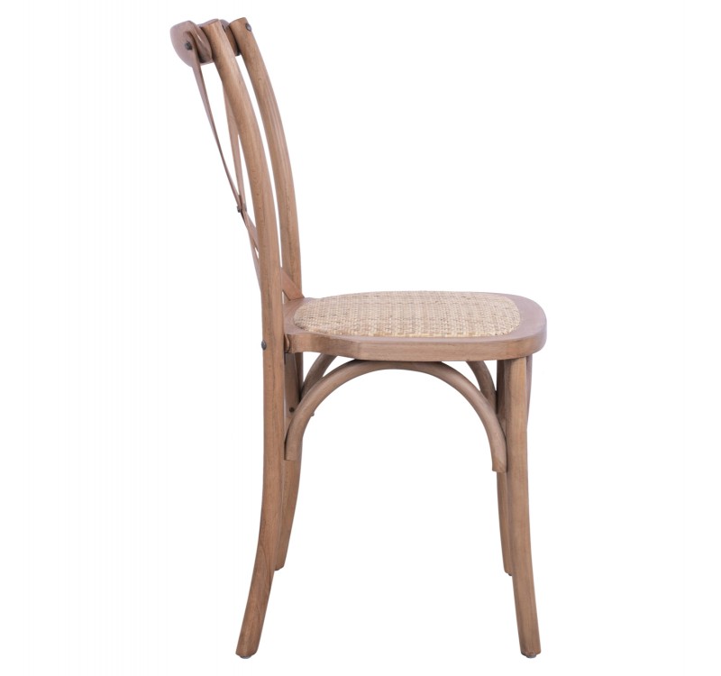 ΚΑΡΕΚΛΑ OWEN ΞΥΛΙΝΗ ΣΤΟΙΒΑΖΟΜΕΝΗ ΑΠΟ ΟΞΙΑ DARK HONEY ΜΕ ΧΙΑΣΤΙ ΠΛΑΤΗ HM8575.01 45x55,5x90 cm