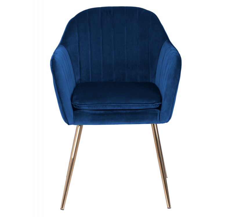 ΠΟΛΥΘΡΟΝΑΚΙ SAWYER ΒΕΛΟΥΔΟ ΜΠΛΕ ΜΕ ΧΡΥΣΑ ΠΟΔΙΑ HM8523.08 55Χ60Χ83Υ εκ.