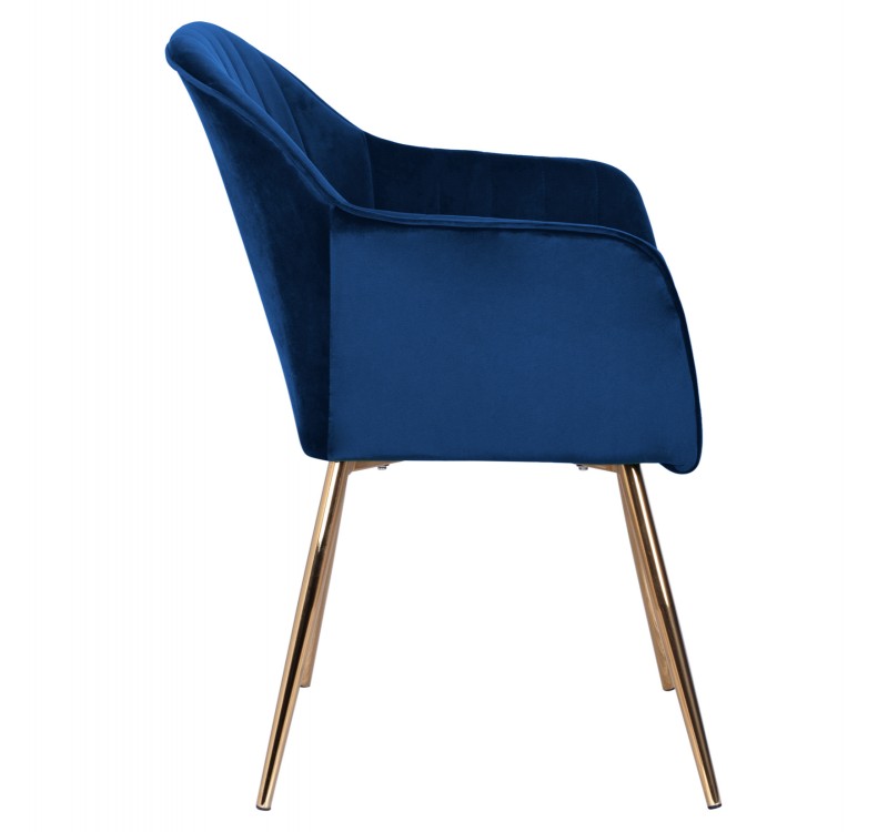 ΠΟΛΥΘΡΟΝΑΚΙ SAWYER ΒΕΛΟΥΔΟ ΜΠΛΕ ΜΕ ΧΡΥΣΑ ΠΟΔΙΑ HM8523.08 55Χ60Χ83Υ εκ.