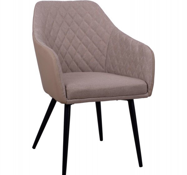 ΠΟΛΥΘΡΟΝΑΚΙ CHARLES HM8522.07 ΜΕ ΥΦΑΣΜΑ ΜΠΕΖ & PU ΜΠΕΖ 57x63x83Υ εκ.