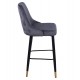ΣΚΑΜΠΟ ΜΠΑΡ SERENITY HM8519.01 ΑΠΟ ΒΕΛΟΥΔΟ ΓΚΡΙ ΜΕ ΜΕΤΑΛΛΙΚΟ ΣΚΕΛΕΤΟ 51Χ57Χ110Υ εκ.