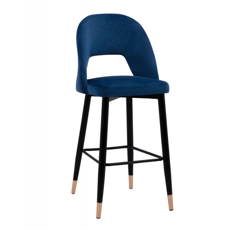 ΣΚΑΜΠΟ ΜΠΑΡ HARPER HM8526.08 ΒΕΛΟΥΔΟ ΜΠΛΕ ΜΕ ΜΕΤΑΛΛΙΚΟ ΣΚΕΛΕΤΟ 50x51x111Υ εκ.