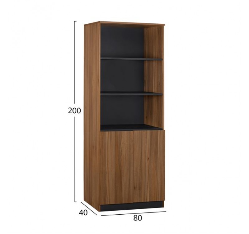 ΕΠΑΓΓΕΛΜΑΤΙΚΗ ΒΙΒΛΙΟΘΗΚΗ ΓΡΑΦΕΙΟΥ SUPREME HM2354 80x40x200Υ εκ.