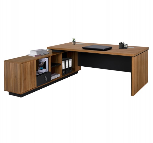 ΓΡΑΦΕΙΟ ΕΠΑΓΓΕΛΜΑΤΙΚΟ ΓΩΝΙΑ ΑΝΑΣΤΡΕΨΙΜΗ SUPREME 199X180X76 HM2347