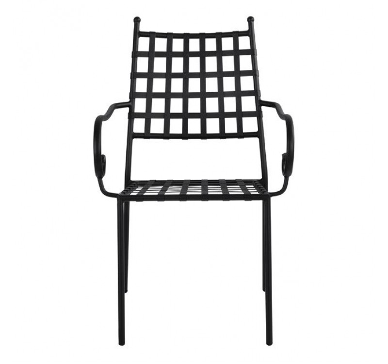 ΜΕΤΑΛΛΙΚΗ ΠΟΛΥΘΡΟΝΑ KENNEDY HM5171.11 ΣΕ ΜΑΥΡΗ ΑΠΟΧΡΩΣΗ 57x60x92Y