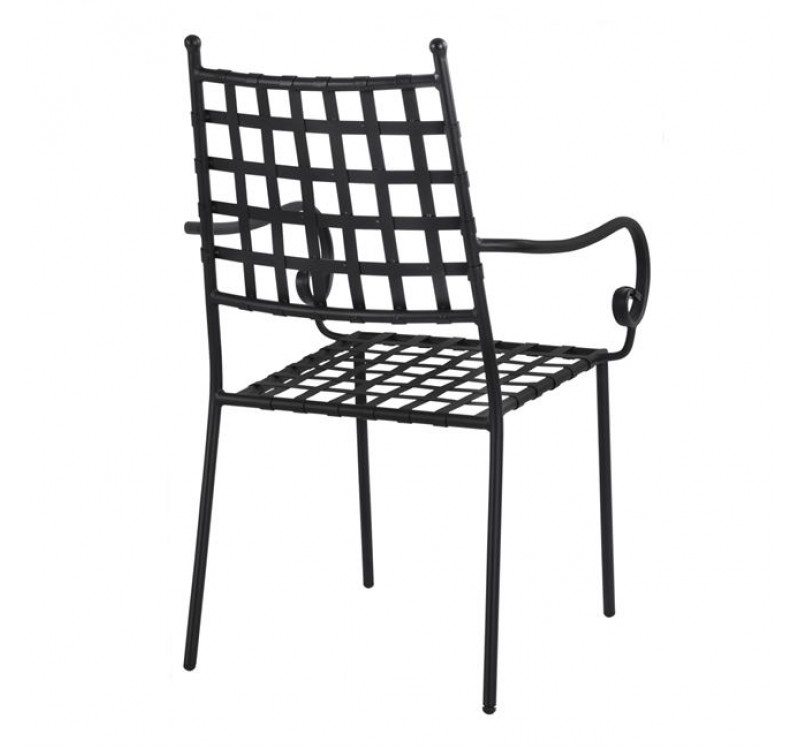 ΜΕΤΑΛΛΙΚΗ ΠΟΛΥΘΡΟΝΑ KENNEDY HM5171.11 ΣΕ ΜΑΥΡΗ ΑΠΟΧΡΩΣΗ 57x60x92Y