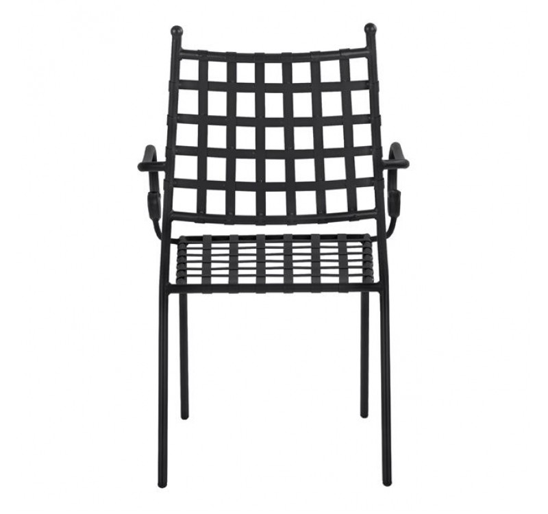 ΜΕΤΑΛΛΙΚΗ ΠΟΛΥΘΡΟΝΑ KENNEDY HM5171.11 ΣΕ ΜΑΥΡΗ ΑΠΟΧΡΩΣΗ 57x60x92Y