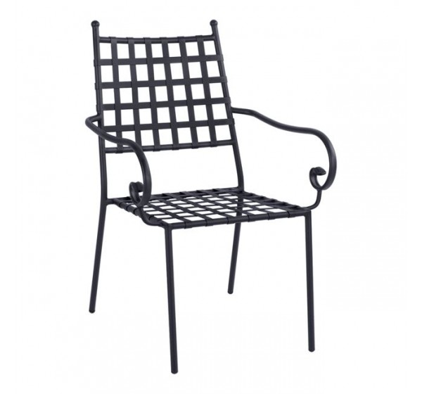 ΜΕΤΑΛΛΙΚΗ ΠΟΛΥΘΡΟΝΑ KENNEDY HM5171.11 ΣΕ ΜΑΥΡΗ ΑΠΟΧΡΩΣΗ 57x60x92Y