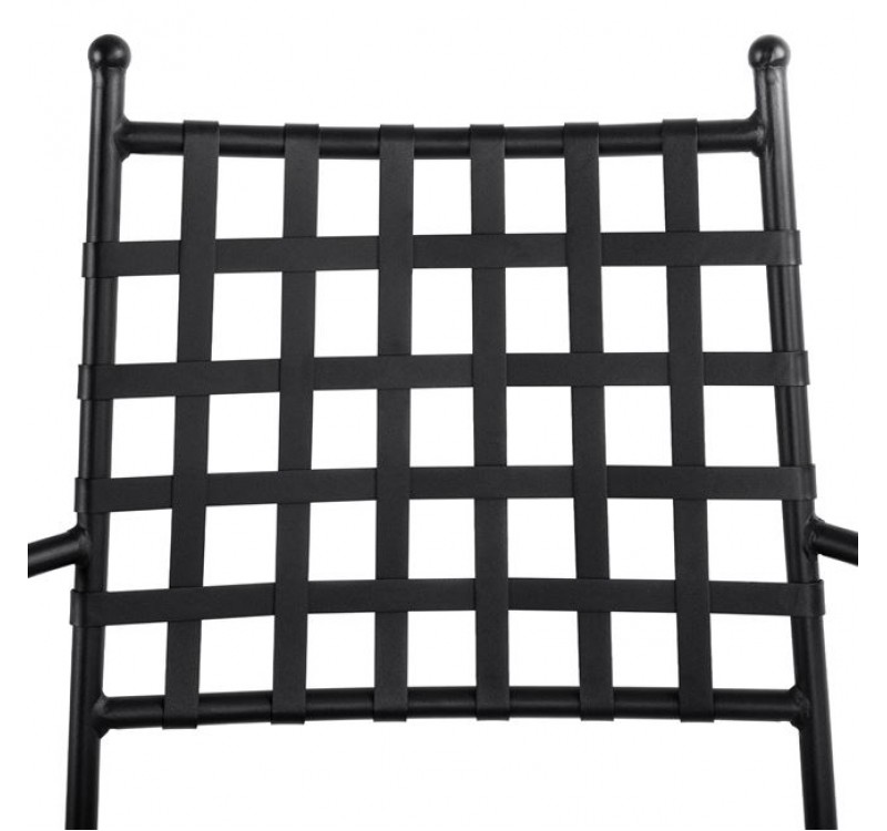 ΜΕΤΑΛΛΙΚΗ ΠΟΛΥΘΡΟΝΑ KENNEDY HM5171.11 ΣΕ ΜΑΥΡΗ ΑΠΟΧΡΩΣΗ 57x60x92Y