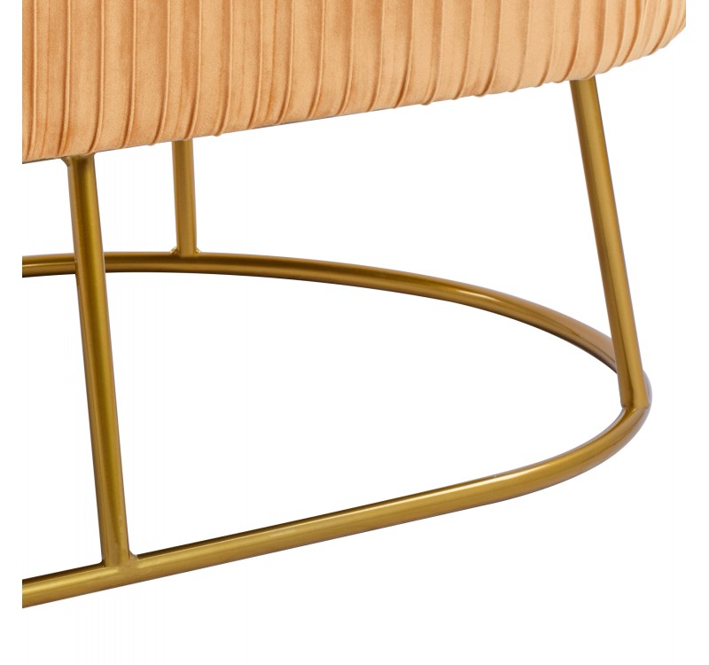 ΣΚΑΜΠΟ ΠΑΓΚΑΚΙ ALINAFE HM8635.09 ΑΠΟ ΧΡΥΣΟ ΒΕΛΟΥΔΟ ΜΕ ΧΡΥΣΗ ΒΑΣΗ 118Χ64Χ40,5Y εκ.