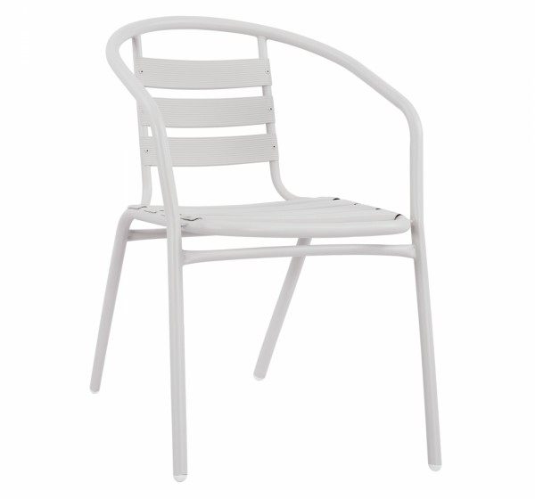 ΠΟΛΥΘΡΟΝΑ LAURA ΜΕΤΑΛΛΙΚΗ ΛΕΥΚΗ ΜΕ ΦΕΤΕΣ ΑΛΟΥΜΙΝΙΟΥ HM5037.02 54x59x73Υ εκ.