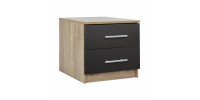 ΚΟΜΟΔΙΝΟ ΜΕΛΑΜΙΝΗΣ CHELSEA HM2220.04 SONAMA-ΓΚΡΙ 48X40X41Υ εκ.