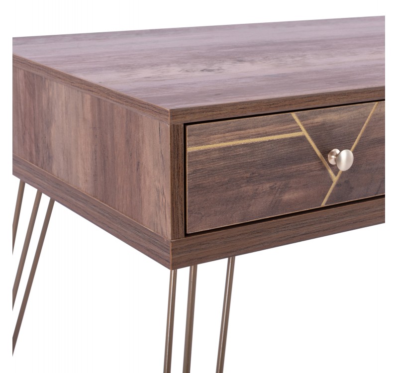 ΚΟΝΣΟΛΑ KAITLYN HM8653 ΚΑΡΥΔΙ ΜΕ ΧΡΥΣΟ 120x55x79,5Y εκ.