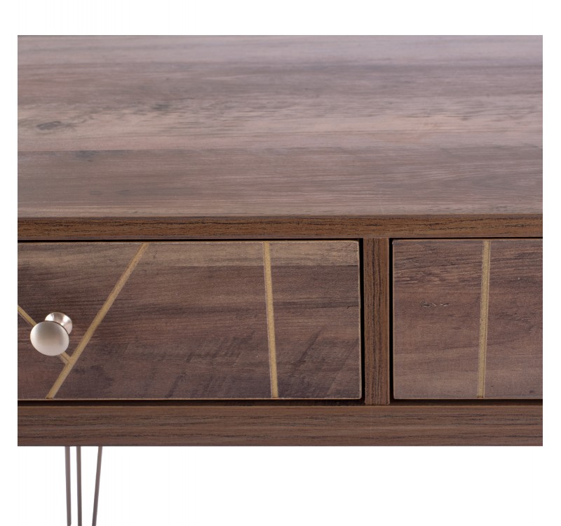 ΚΟΝΣΟΛΑ KAITLYN HM8653 ΚΑΡΥΔΙ ΜΕ ΧΡΥΣΟ 120x55x79,5Y εκ.