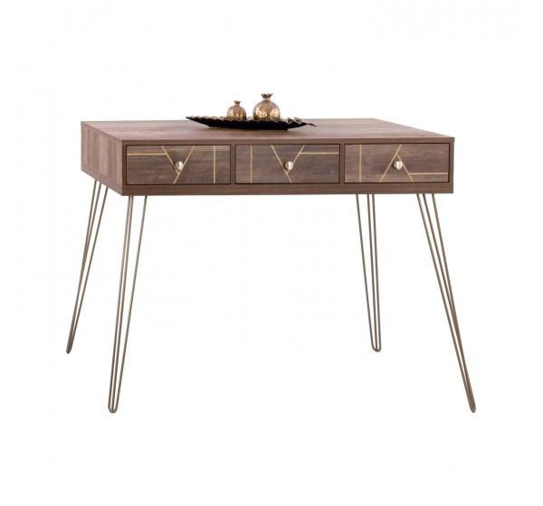 ΚΟΝΣΟΛΑ KAITLYN HM8653 ΚΑΡΥΔΙ ΜΕ ΧΡΥΣΟ 120x55x79,5Y εκ.