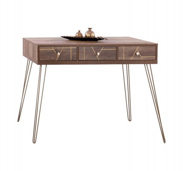 ΚΟΝΣΟΛΑ KAITLYN HM8653 ΚΑΡΥΔΙ ΜΕ ΧΡΥΣΟ 120x55x79,5Y εκ.