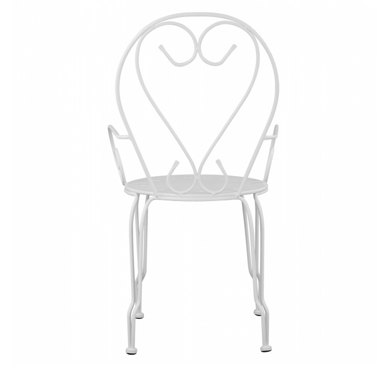 ΚΑΡΕΚΛΑ ΠΟΛΥΘΡΟΝΑ ΜΕΤΑΛΛΙΚΗ AMORE ΛΕΥΚΗ HM5008.12 49x48x90 εκ.