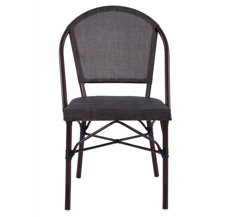 ΚΑΡΕΚΛΑ PRETORIA ΜΕΤΑΛΛΙΚΗ BAMBOO LOOK ΚΑΦΕ HM5718 54x62x89 εκ.