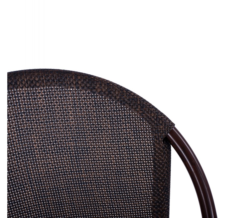 ΚΑΡΕΚΛΑ PRETORIA ΜΕΤΑΛΛΙΚΗ BAMBOO LOOK ΚΑΦΕ HM5718 54x62x89 εκ.