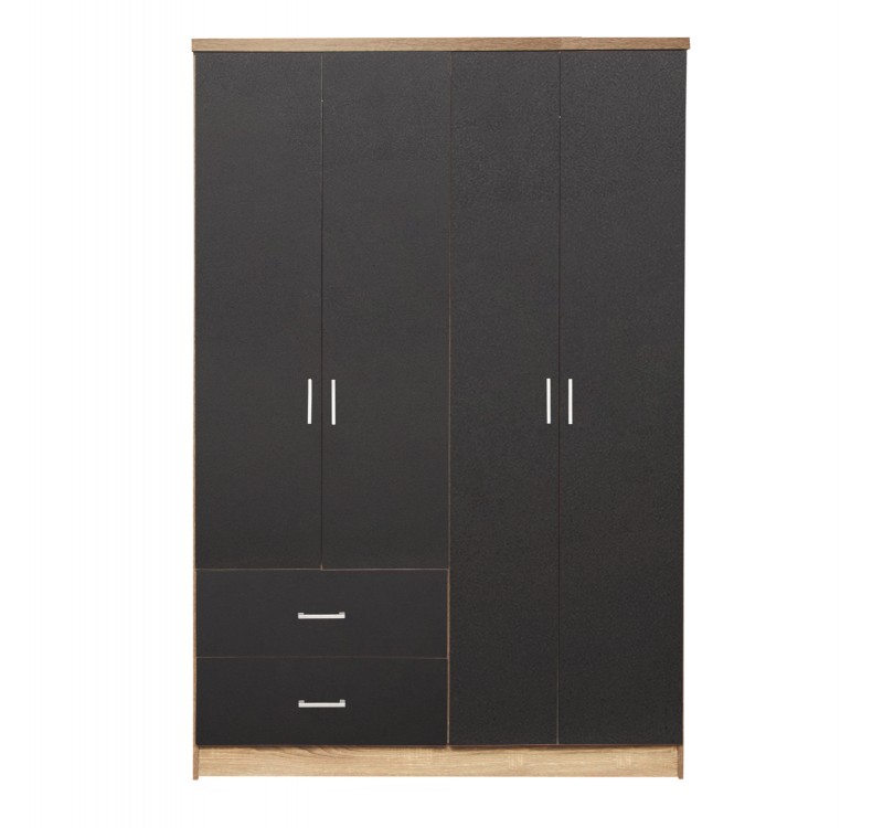 ΝΤΟΥΛΑΠΑ 4ΦΥΛΛΗ BRIANA ME 2 ΣΥΡΤΑΡΙΑ HM339.04 SONAMA-ΓΚΡΙ 120Χ42,5Χ180,5εκ.