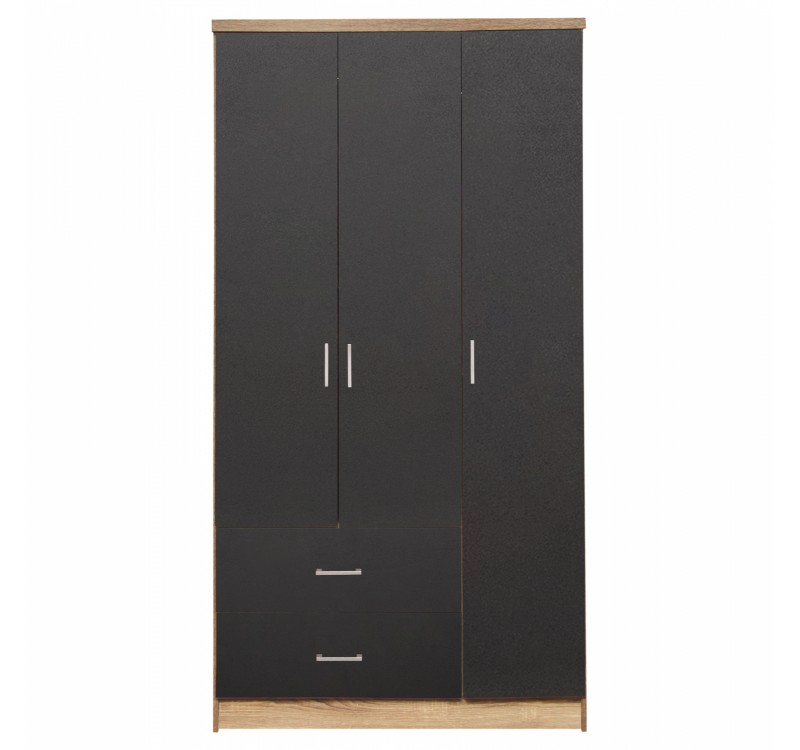 ΝΤΟΥΛΑΠΑ 3ΦΥΛΛΗ ME 2 ΣΥΡΤΑΡΙΑ CAESAR HM340.04 SONAMA ΜΕ ΓΚΡΙ 89x42,5Χ181εκ.