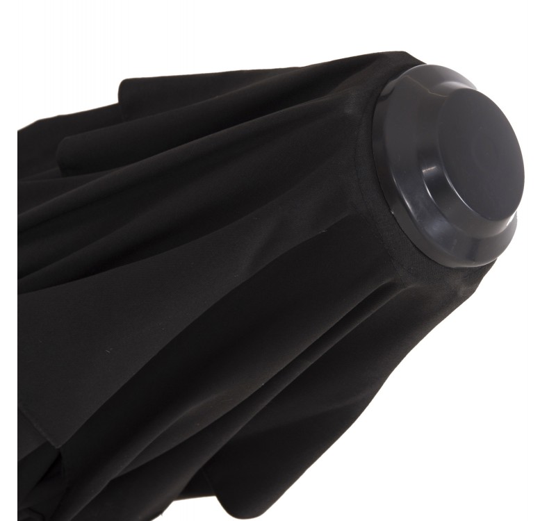 ΟΜΠΡΕΛΑ SHADER HM6025.03 ALU ΕΠΑΓΓΕΛΜΑΤΙΚΗ ΚΡΕΜΑΣΤΗ 3X3 360 ΜΟΙΡΩΝ ME ΜΑΥΡΟ ΑΚΡΥΛΙΚΟ ΠΑΝΙ