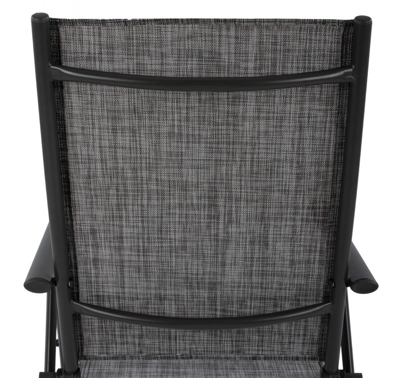 ΠΟΛΥΘΡΟΝΑ ZURI 7ΘΕΣΕΩΝ ΠΤΥΣ/ΝΗ ΜΕΤΑΛΛΙΚΗ ΓΚΡΙ ME ΓΚΡΙ TEXTILENE HM5700.01 55x70x103Y εκ.