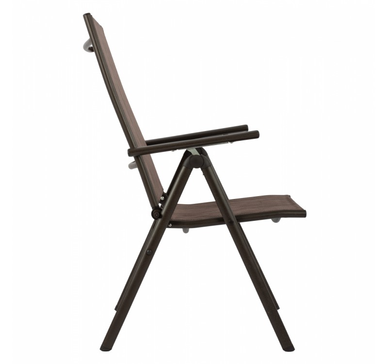 ΠΟΛΥΘΡΟΝΑ ZURI  7ΘΕΣΕΩΝ ΠΤΥΣ/ΝΗ ΜΕΤΑΛΛΙΚΗ ΚΑΦΕ ME ΚΑΦΕ TEXTILENE HM5700.02 55x70x103Υ εκ.