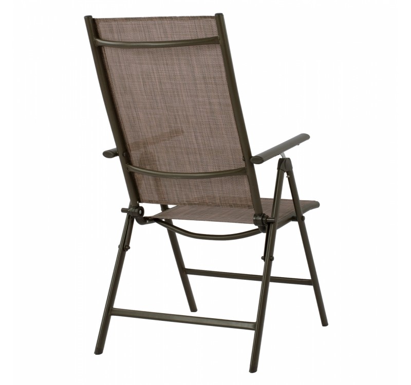 ΠΟΛΥΘΡΟΝΑ ZURI  7ΘΕΣΕΩΝ ΠΤΥΣ/ΝΗ ΜΕΤΑΛΛΙΚΗ ΚΑΦΕ ME ΚΑΦΕ TEXTILENE HM5700.02 55x70x103Υ εκ.