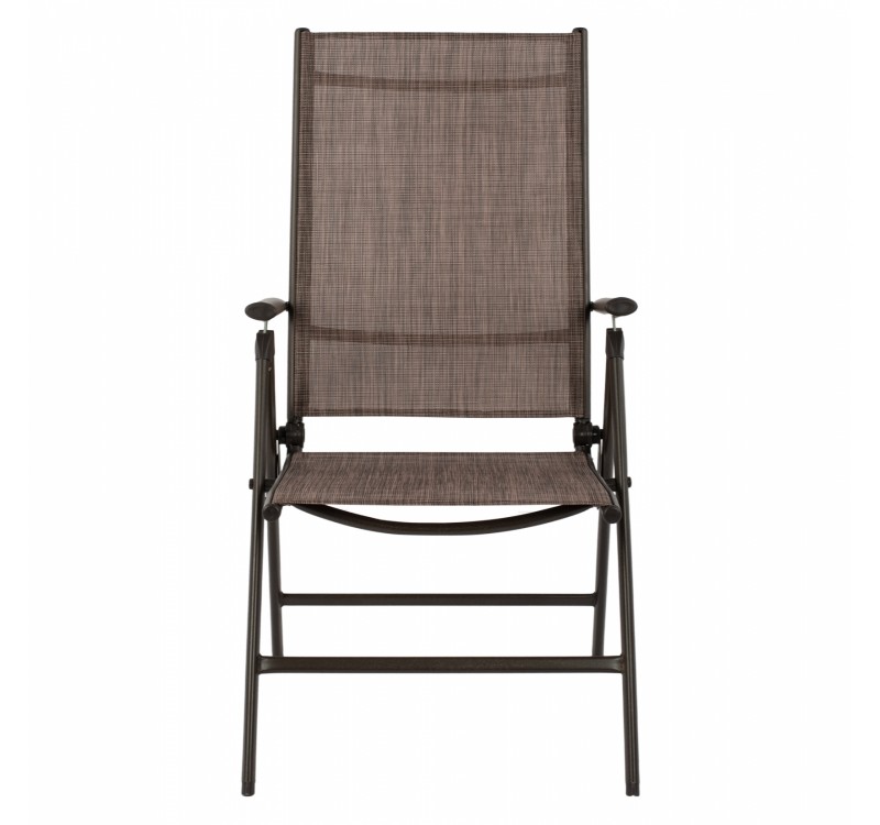 ΠΟΛΥΘΡΟΝΑ ZURI  7ΘΕΣΕΩΝ ΠΤΥΣ/ΝΗ ΜΕΤΑΛΛΙΚΗ ΚΑΦΕ ME ΚΑΦΕ TEXTILENE HM5700.02 55x70x103Υ εκ.