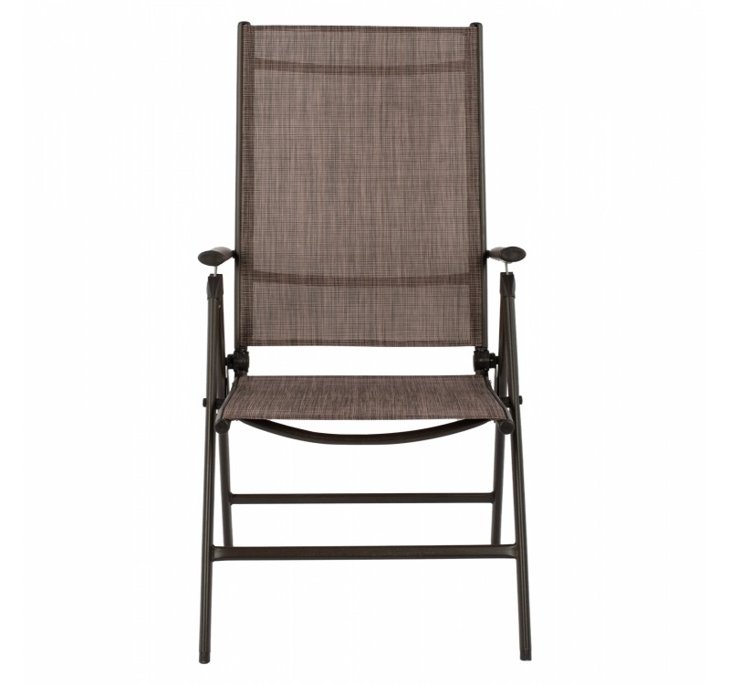 ΠΟΛΥΘΡΟΝΑ ZURI  7ΘΕΣΕΩΝ ΠΤΥΣ/ΝΗ ΜΕΤΑΛΛΙΚΗ ΚΑΦΕ ME ΚΑΦΕ TEXTILENE HM5700.02 55x70x103Υ εκ.