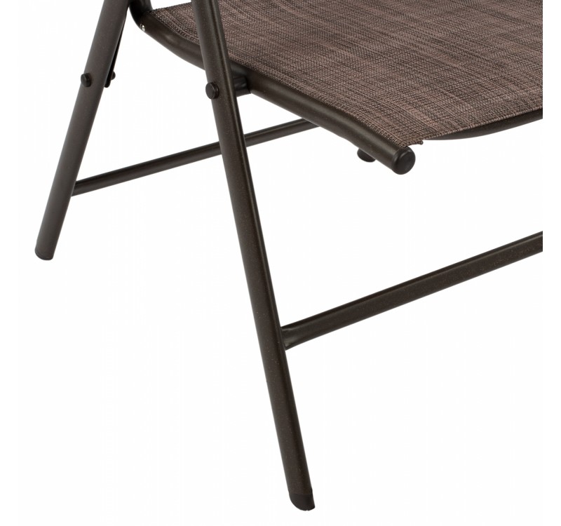 ΠΟΛΥΘΡΟΝΑ ZURI  7ΘΕΣΕΩΝ ΠΤΥΣ/ΝΗ ΜΕΤΑΛΛΙΚΗ ΚΑΦΕ ME ΚΑΦΕ TEXTILENE HM5700.02 55x70x103Υ εκ.