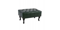 ΤΑΜΠΟΥΡΕ ΥΠΟΠΟΔΙΟ T.CHESTERFIELD EMMA HM226.08 PU ΚΥΠΑΡΙΣΣΙ-ΜΑΥΡΑ ΠΟΔΙΑ 80x45x39Yεκ.