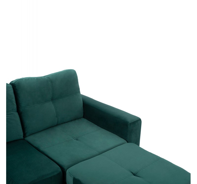 ΚΑΝΑΠΕΣ ΓΩΝΙΑ ΑΝΑΣΤΡΕΨΙΜΗ ΥΦΑΣΜΑ ΒΕΛΟΥΔΟ ΚΥΠΑΡΙΣΣΙ 207x145x85Y εκ.HM3004.13