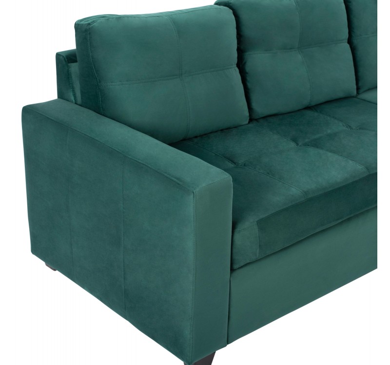 ΚΑΝΑΠΕΣ ΓΩΝΙΑ ΑΝΑΣΤΡΕΨΙΜΗ ΥΦΑΣΜΑ ΒΕΛΟΥΔΟ ΚΥΠΑΡΙΣΣΙ 207x145x85Y εκ.HM3004.13