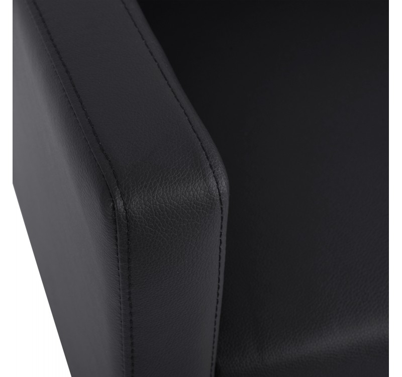 ΚΑΝΑΠΕΣ 2ΘΕΣΙΟΣ NELLIE HM3159.21 ΜΕ ΜΑΥΡΟ PU 113x71x71Υ εκ.