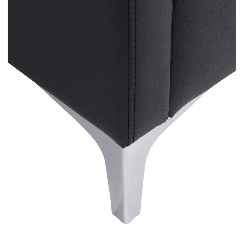 ΚΑΝΑΠΕΣ 2ΘΕΣΙΟΣ NELLIE HM3159.21 ΜΕ ΜΑΥΡΟ PU 113x71x71Υ εκ.